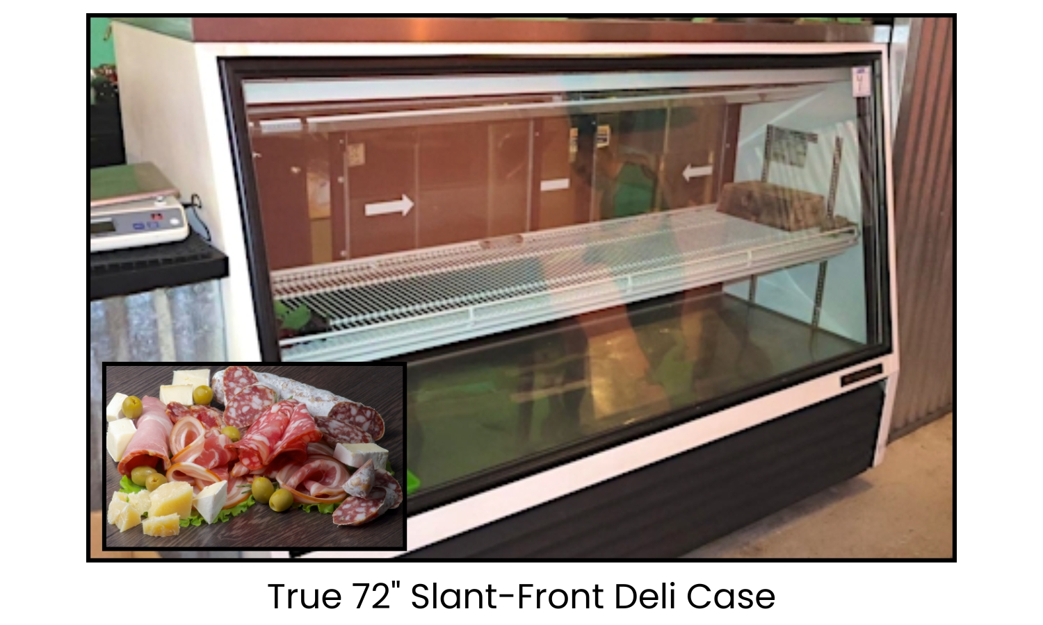 True 72 Slant Front Deli Case